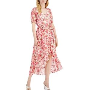 INC INTERNATIONAL CONCEPTS
Chiffon Floral High-Low Midi Dress‎ size